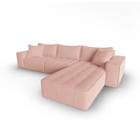 Розов ъглов диван (десен ъгъл) Mike - Micadoni Home