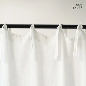 Бяла ленена завеса 130x300 cm White – Linen Tales