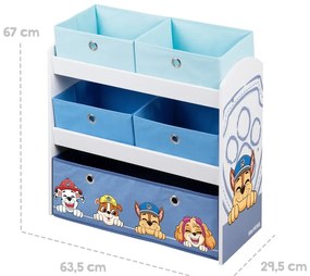 Органайзер за детски играчки 63.5x29.5x67 cm Paw Patrol – Roba