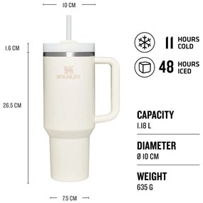 Кремав термос 1,18 l Quencher H2.O FlowState – Stanley