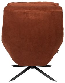 Кадифен фотьойл в тухлен цвят Vince - Dutchbone