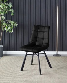 Кухненски стол Gina-черен (2) парчета