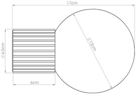 Тъмносиня стенна лампа Orbital – Sollux