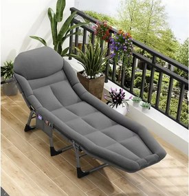 Сгъваемо легло за пътуване с матрак и здрава рамка