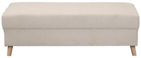 Кремава табуретка от велур Ariella - Ropez