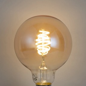 Комплект от 5 Интелигентна димируема LED крушка E27 G95 кехлибарена 4.9W 320lm 2500K