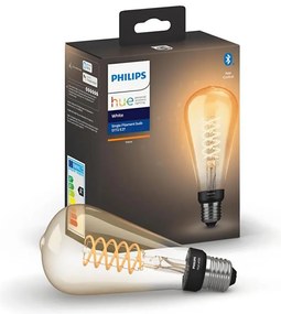 LED димируема крушка Philips Hue WHITE FILAMENT ST72 E27/7W/230V 2100K