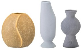 Глинени ръчно изработени вази в комплект от 3 бр. (височина 12,5 cm) Miacecilia – Bloomingville