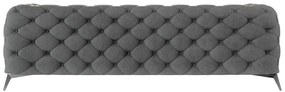 Сив кадифен диван 243 cm Chelsea – Ropez