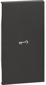 BTICINO KG01M2F - Лицев панел със символ ключ, черен 2M  Living now - KG01M2F