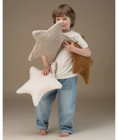 Кремава детска възглавница за диван от букле Star – Wigiwama