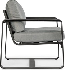 Сив метален градински стол Merrigan – Bizzotto
