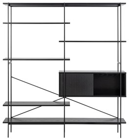 Черна библиотека 172x188x27 cm Angus – Actona