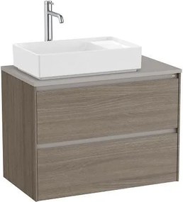 Шкаф за умивалник, Ona 800 dark elm, с две чекмеджета, ляв, без умивалник