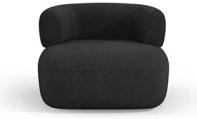 Черно кресло от плат букле Jenny – Micadoni Home