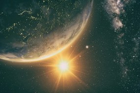 Картина на платно – Поглед от космоса