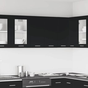 801269 vidaXL Висящ шкаф, Lyon черен, 60x31x60 см, инженерно дърво