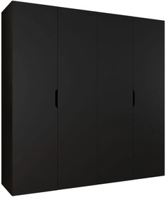 Гардероб Малага четирикрилен-Черен