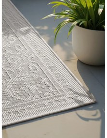 Килим за открито и закрито в цвят слонова кост и сиво 200x290 cm Duet Kona – NORTHRUGS