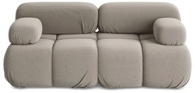 Бежов кадифен модулен диван 190 cm Lokua – Makamii