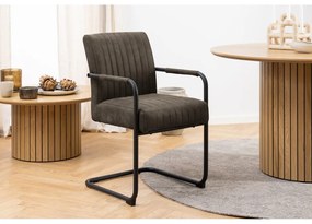 Тъмносиви трапезни столове в комплект от 2 броя Adele - Actona