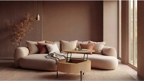 ФРИДА Естествен дъб – МОДЕРНА ХОЛНА МАСА С ПОВДИГАЩ ПЛОТ И СКРИТО ПРОСТРАНСТВО ЗА СЪХРАНЕНИЕ