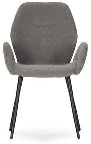 Сиви тапицирани трапезни столове в комплект 2 бр. Ansu – Marckeric