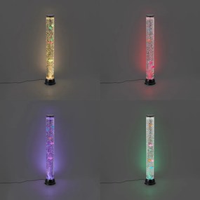 Тръбна лампа с балончета черна 90 см вкл. LED RGB - Zoop