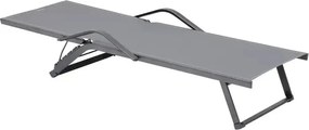 Сгъваем шезлонг Hesperide Bayamo, Алуминий - Лен/Глина
