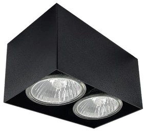 Brosline 1076 - Точково осветително тяло CAGE 2xGU10/10W/230V черно