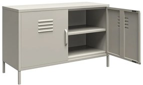 Кремаво метално шкафче 100x64 cm Bradford – Støraa