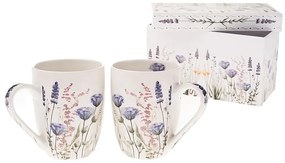 Бели порцеланови чаши в комплект от 2 бр. 350 ml – Dakls