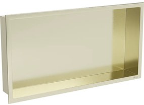 Mexen X-Wall-R нишева лавица с яка 60 x 30 см, златисто четкана - 1950603010