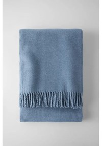 Синьо одеяло със съдържание на памук Basics, 140 x 180 cm Plain - Euromant