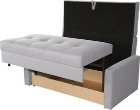 Разтегателен диван Viva Lux III двуместен -Сива светлина