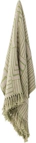 Зелено одеяло със смес от памук 130x155 cm Velva – Bloomingville
