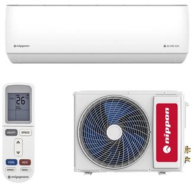 Инверторен климатик Nippon KFR 12DC SILVER ION SMART, 12000 BTU, 18 м2, A++, Wi-Fi, R-32, Бял