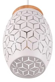 Бяла висяща лампа ø 15 cm Bidar - Trio