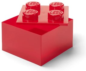 Червена пластмасова детска кутия за съхранение 25x25x18 cm – LEGO®