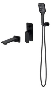 Cersanit S952-044 - комплект за вана с вградена батерия LARGA черна