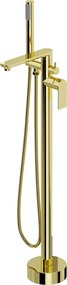 Mexen Leda свободностоящ смесител за вана, златен - 75633-50