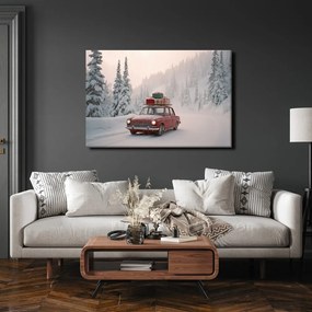 Картина на платно – Коледна кола на сбъднати желания