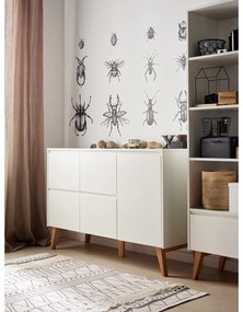 Бял детски скрин , 148 x 92 cm Swing - Pinio