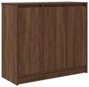 861631 vidaXL Сайдборд, кафяв дъб, 85x34x76 см, инженерно дърво