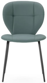 Тъмнозелени трапезни столове в комплект от 2 бр. Maura – Marckeric