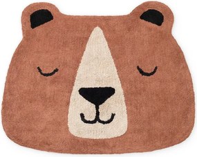 Кафяв памучен детски килим подходящ за пране/ръчно изработен 101x120 cm Snuggle Benni – Hanse Home