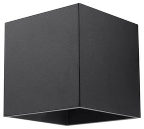 Черна стенна лампа Geo - Sollux