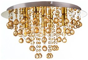 Globo 63040545 - Плафон LONDON 5xE14/40W/230V Ø 46 см златист