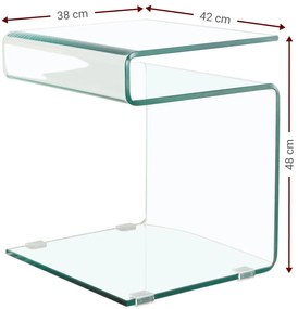 Помощна масичка Crystal Curve