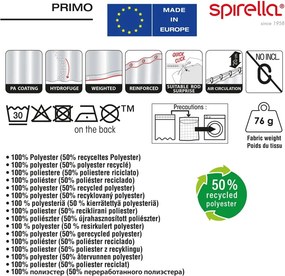 Завеса за душ 180x200 cm Primo – Spirella